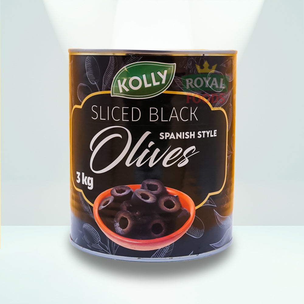Sliced Black Olives in Spanish Style